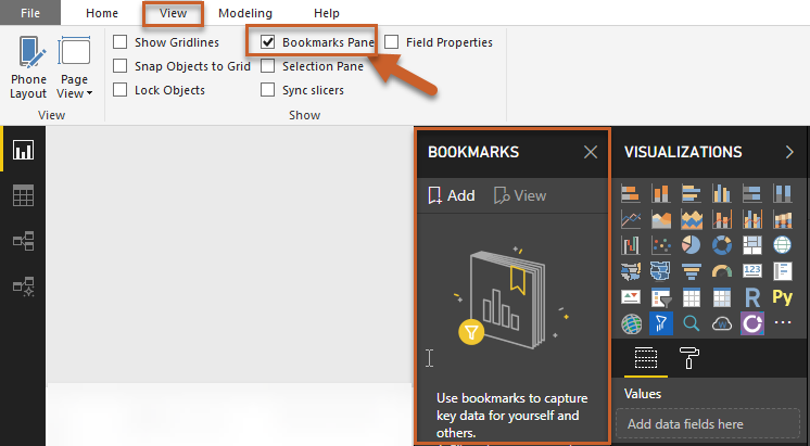 Power BI Bookmark