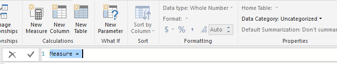 Create Measure in Power BI