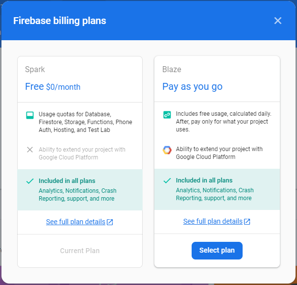 firebase pans