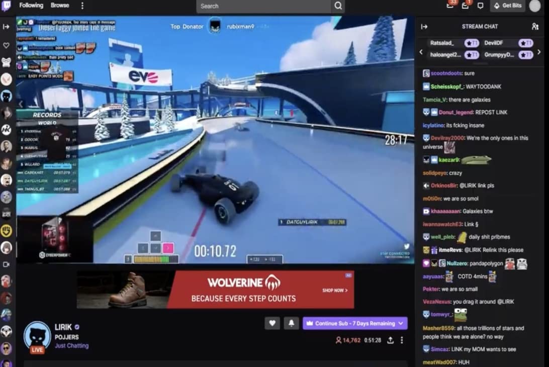 Twitch's Stream Display