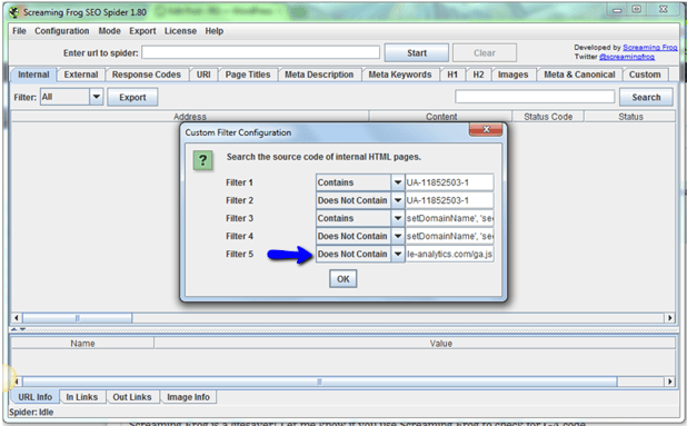 Verify Google Analytics Code