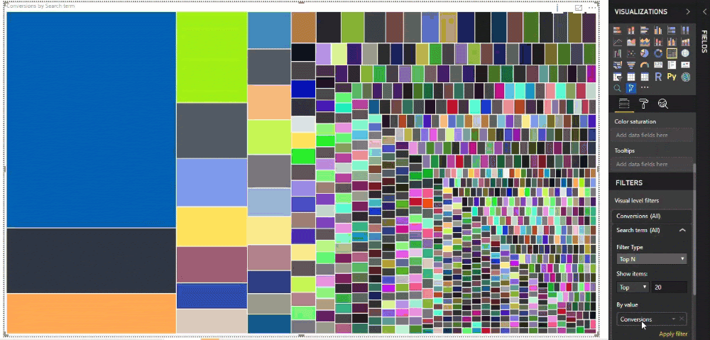 Sort by Top Data in Power BI Treemap